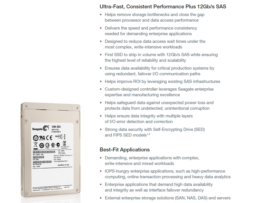 Seagate 1200 400GB SAS Enterprise SSD Review
