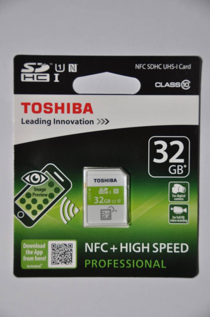 Toshiba NFC 32GB SDHC Memory Card Review and Flashair Update